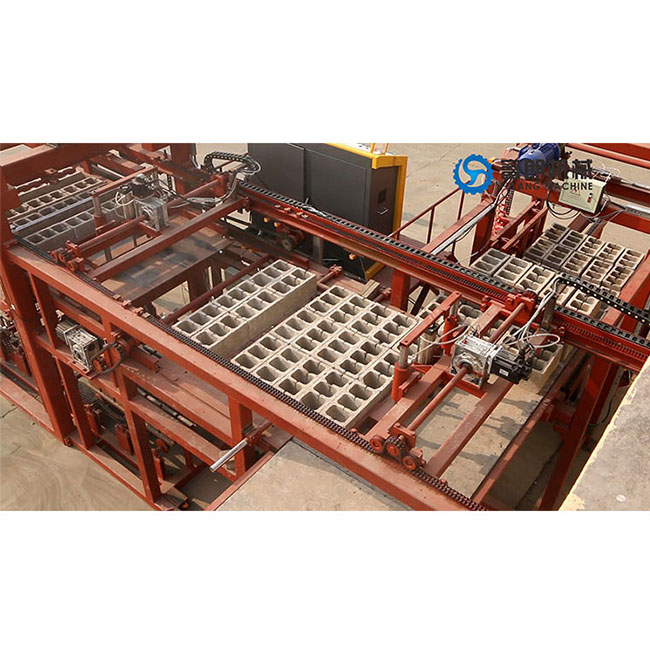 Labor saving automatic separate block and pallet machine
