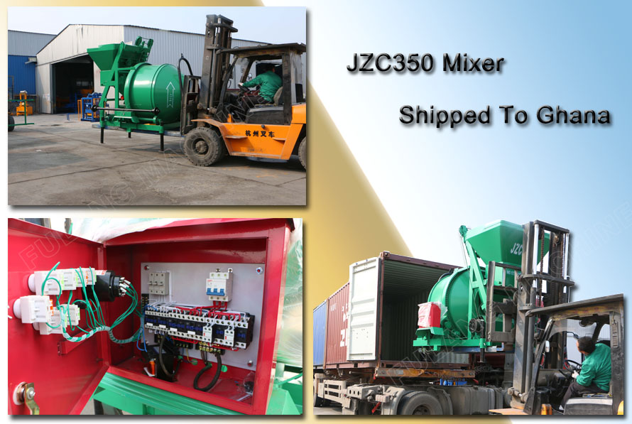 Shipment of JZC350 concrete mixer