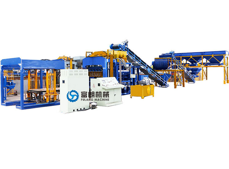 How the PLC control system controls the brick machine?