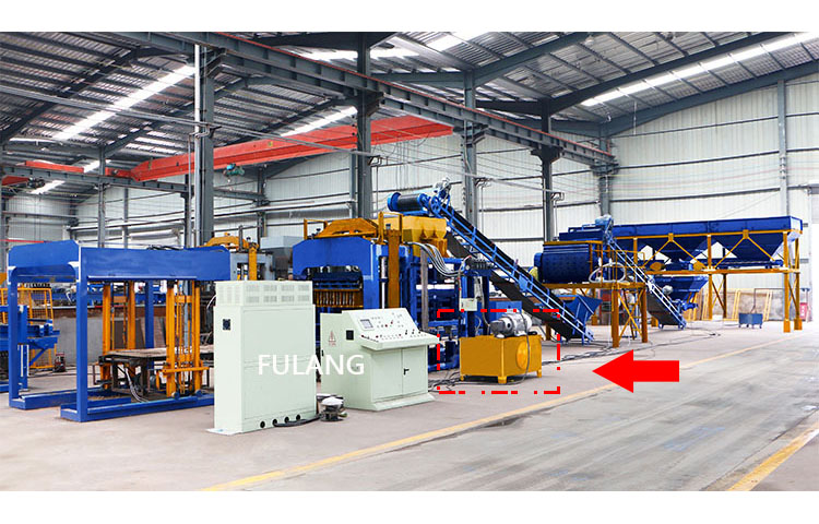 Why can't the hydraulic cylinder drive the load during the operation of brick machine