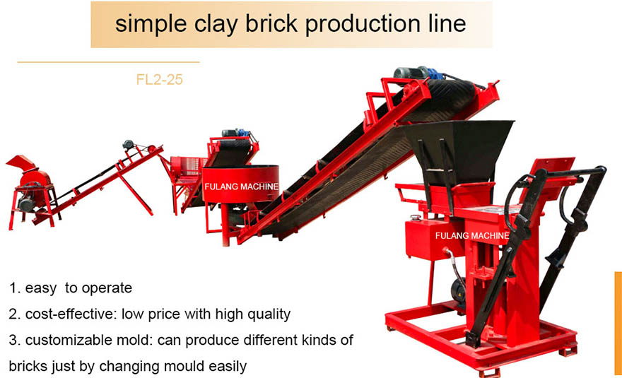 simple brick production line 