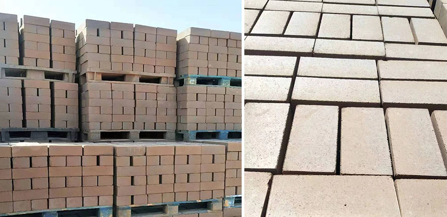 bricks produced by our bricks machine in Morocco 